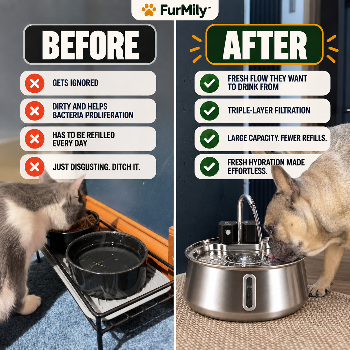 FurMily™ Pet Water Fountain